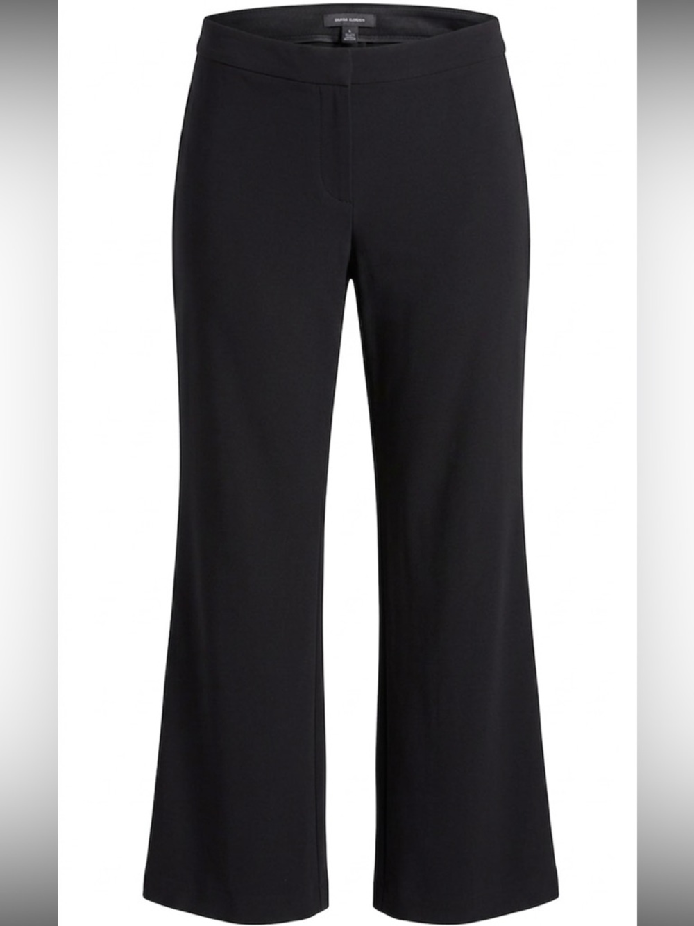 ING Black Pull On Bootcut Dress Pants 1X | Stretch Career Work Office